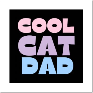 cool cat dad Posters and Art